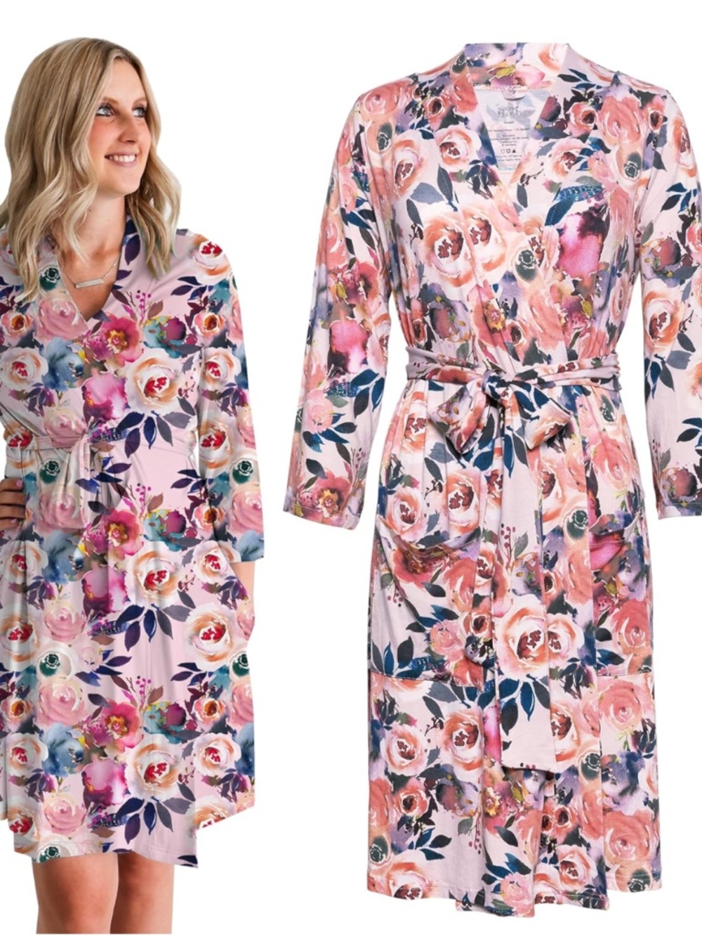 Posh Peanut delivery robe + baby blanket